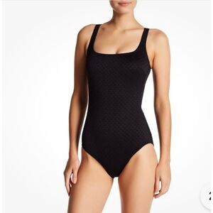 Gottex Essentials Black Diamond‎ in the Rough One-Piece Swimsuit Women's 10